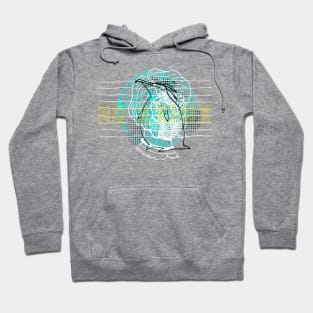 Penguin abstract collage Hoodie